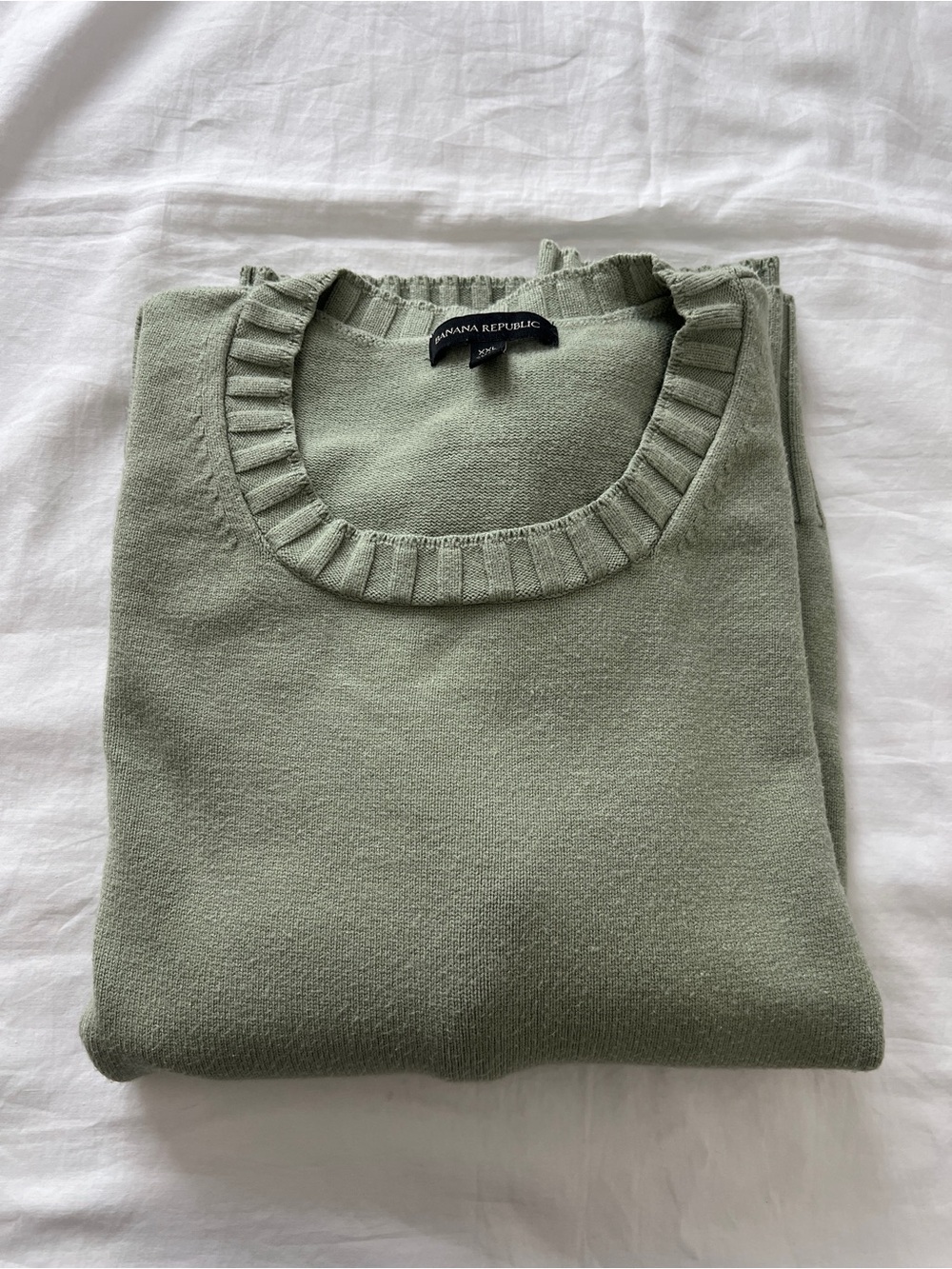 Banana Republic Sage Green Oversized Knit Sweater XXL - Picture 8 of 8